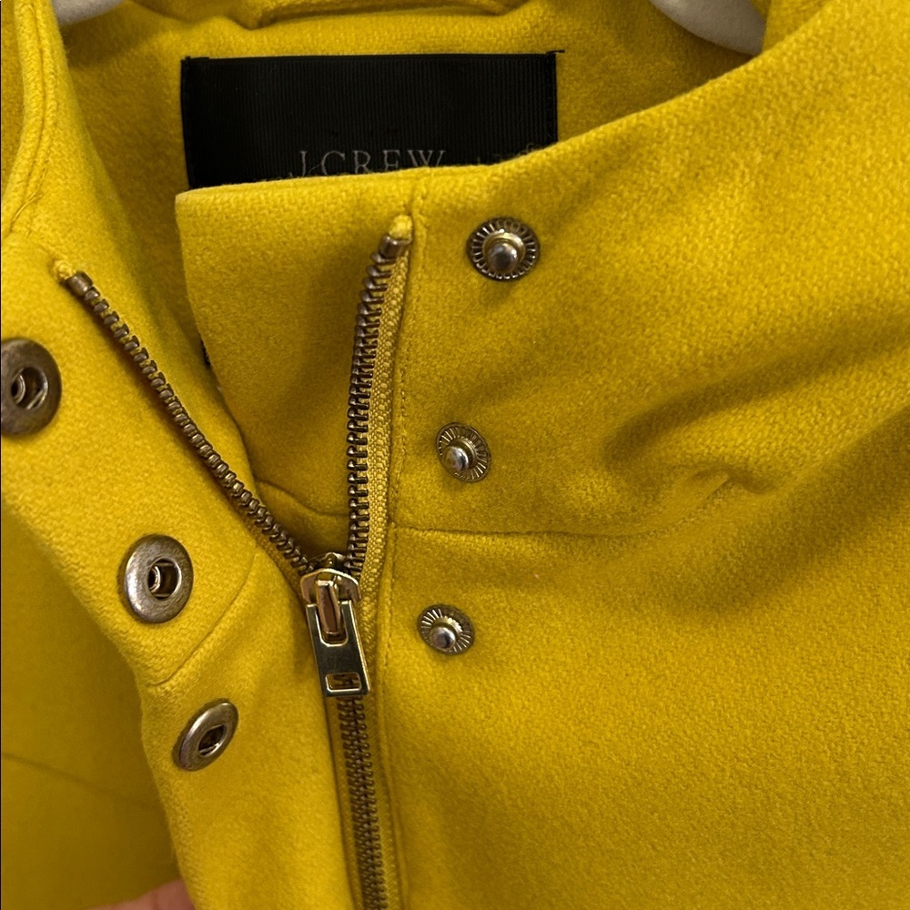 J. Crew Melton Wool Bib Coat with Hood - Picture 3 of 15
